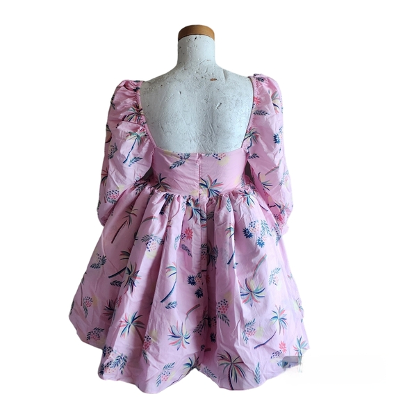 Selkie the cottage puff dress daiquiri, xs baby doll dress - Picture 2 of 9